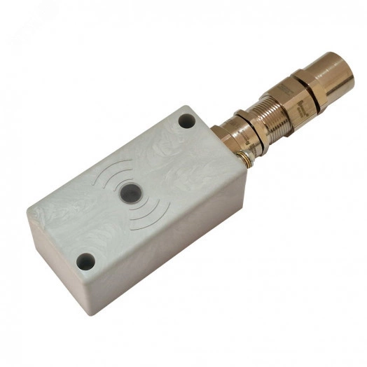 Считыватель взрывозащищенный ALM-RD-S08-NM-RMF-T карт MIFARE с постоянно присоединенным кабелем длиной 1 метр, кабельный ввод для прокладки небронированного кабеля в трубе