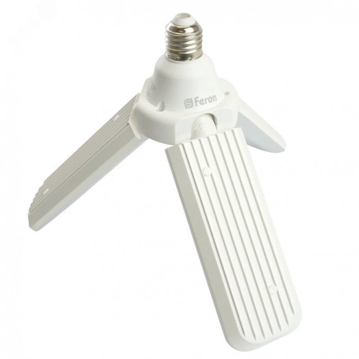 Лампа светодиодная LED 50вт Е27 белый 3 лепестка трансформер