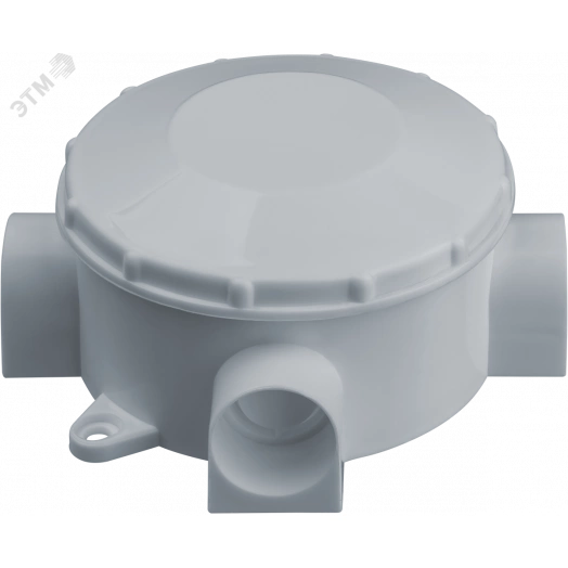 Коробка NSS-DB-70-35-WH распаячная открытого монтажа трехрожковая белая d70x35