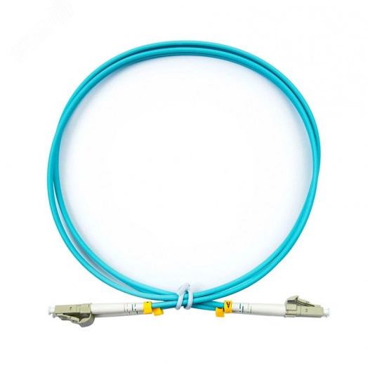 Шнур (патч-корд) оптический dupleх LC-LC 50/125 mmOM3 0.5м LSZH