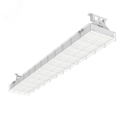 Светильник светодиодный S270 2.0 спортивный для образовательных учреждений 42 ВТ CRI90 4000 K накладной 1200х212х165 мм IP40 с поворотным кронштейном защитной решеткой и рассеивателем призма DALI
