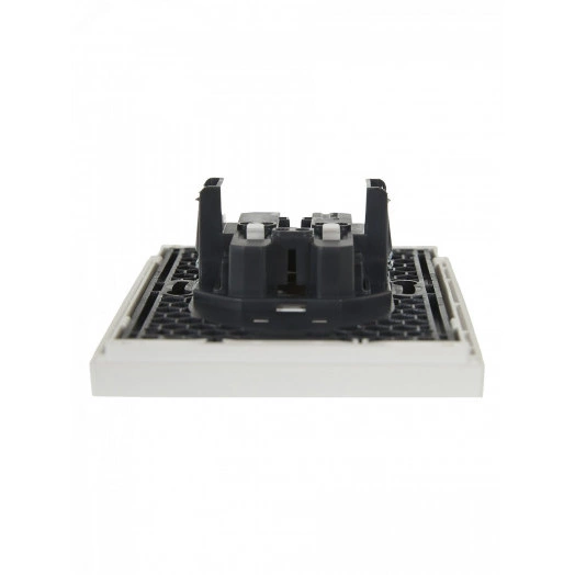 FORTE&PIANO Розетка 2-местная без заземления с защитными шторками безвинтовое крепление 10А FP225 белый IEK