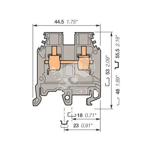 Клемма винтовая M6/8 6 мм.кв