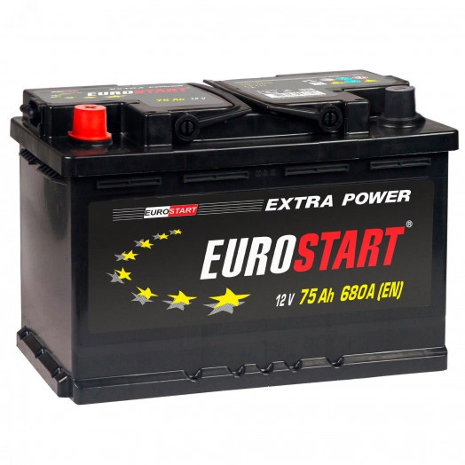 Аккумулятор автомобильный EUROSTART Extra Power 75Ah L+