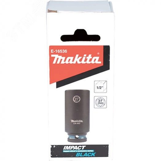 Головка торцовая ударная удлиненная Impact Black 1/2'' 27x81,5 мм