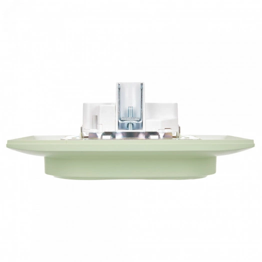 SKANDY Розетка 2-местная с заземлением без защитных шторок 16А в сборе SK-R08G мятный IEK