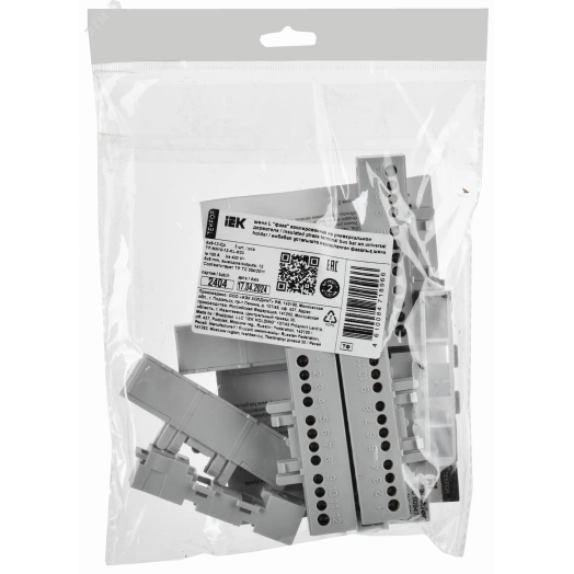 TEKFOR Шина L фаза изолированная на универсальном держателе 6х9-12-Ср IEK