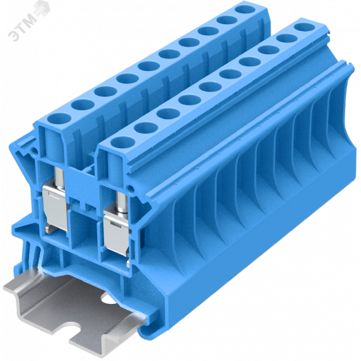 Клемма TU 1-1 винтовая, сечение 6 мм. кв., синяя