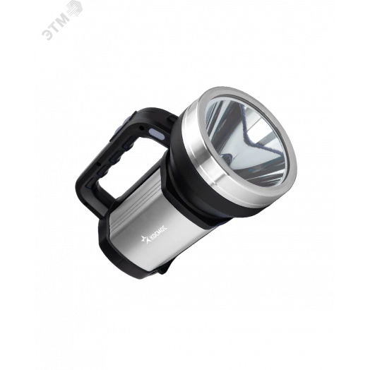 Фонарь прожектор аккум/10ВтLED/Li-ion18650 9600mAh/алюм, ABSпл/шнур-адаптер от220В