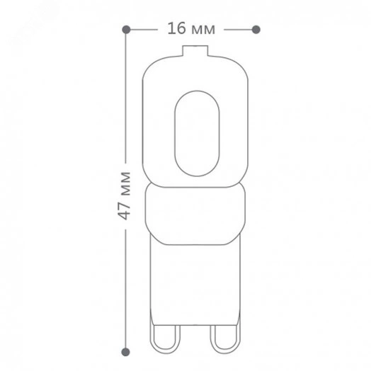 Лампа светодиодная LED 5вт 230в G9 дневной капсульная