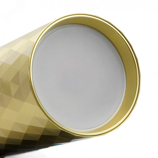 Светильник ДБО GU10 без лампы наклонный с выключателем золото черный