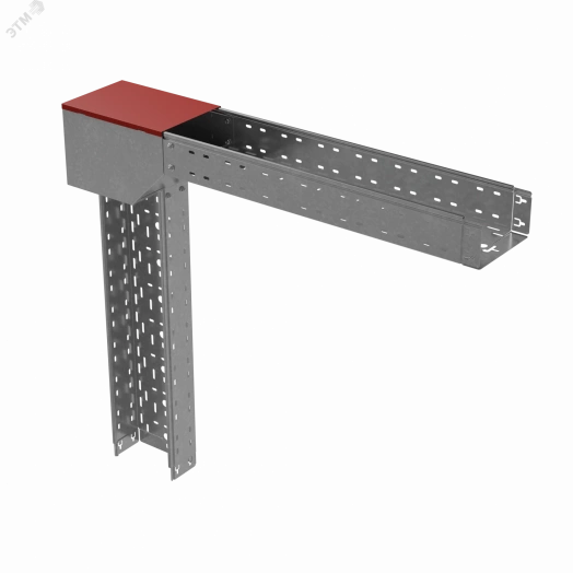 Крышка угла верт. внеш. 200 мм с разворотом трассы на 90 гр. ПЛЮС INOX304