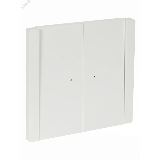 FORTE&PIANO Выключатель 2-клавишный с индикацией 10А FP206 белый IEK