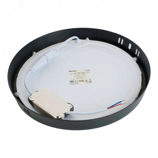 Светильник светодиодный ДПО-18w 4000K 1260Лм черный