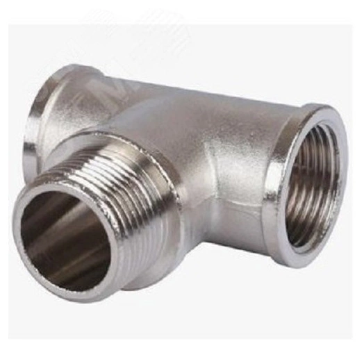 Тройник ВНВ 1/2'х1/2'х1/2' переходной, никелированный, уп