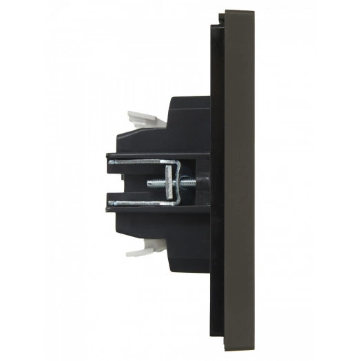 FORTE&PIANO Выключатель 2-клавишный проходной с индикацией 10А FP308 серый IEK