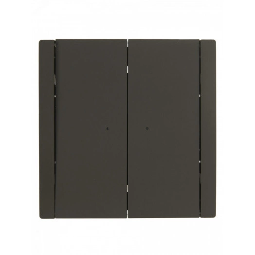 FORTE&PIANO Выключатель 2-клавишный проходной с индикацией 10А FP308 серый IEK