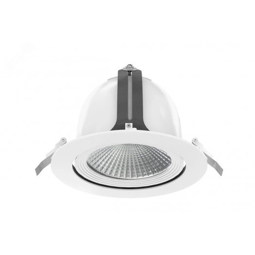 Светильник LED ДАУНЛАЙТ ОКО СВО 40Вт 4950Лм КСС Г60 4,0К IP44/20 прозрачный рассеиватель