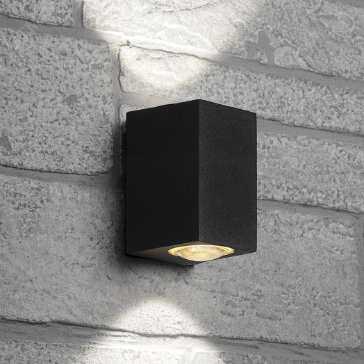 Светильник светодиодный уличный ДБУ-2х5w вверх/вниз 4000К IP54 черный