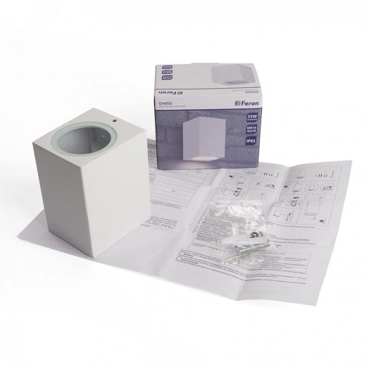 Светильник ДБУ GU10 без лампы IP65 белый