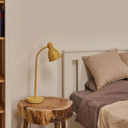 Светильник настольный 60W Цоколь Е27 Механический выключатель UML-B701 E27 YELLOW Желтый ТМ