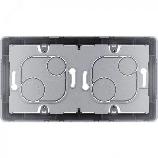 Коробка накладного монтажа 2 поста INSPIRIA алюминий