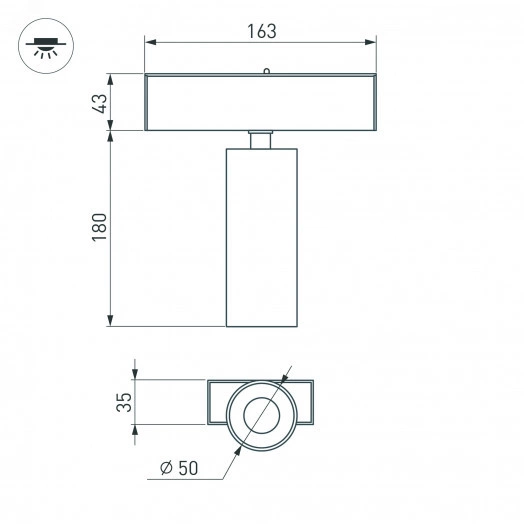 Светильник MAG-SPOT-45-R65-18W Day4000 (BK, 36 deg, 24V, DALI) (Arlight, IP20 Металл, 3 года)
