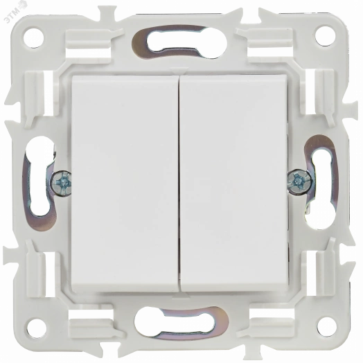 SKANDY Выключатель 2-клавишный перекрестный 10А SK-V06W арктический белый IEK