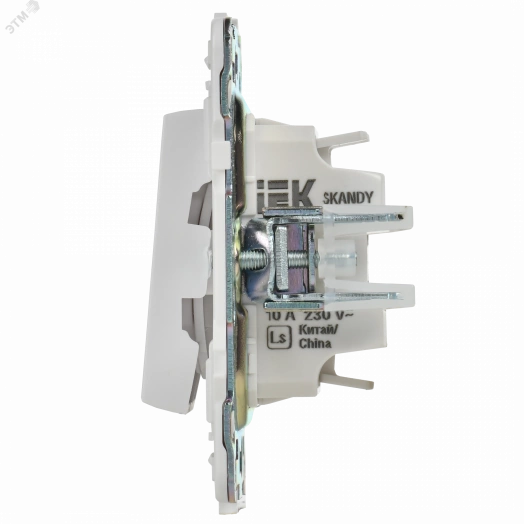 SKANDY Выключатель 2-клавишный перекрестный 10А SK-V06W арктический белый IEK