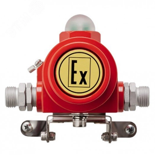 Оповещатель взрывозащищенный свето-звуковой       ВС-07е-Ex-ЗИ-К2-230, без кабельных вводов