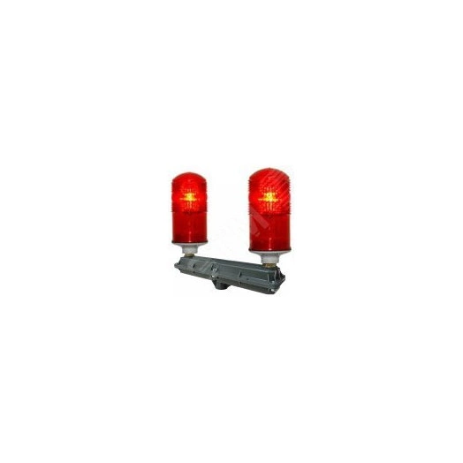 Сдвоенный заградительный огонь низкой интенсивности 2 ЗОМ-48LED  32,5 кд, тип B