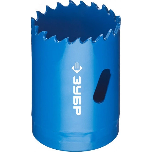 Коронка биметаллическая 38мм, быстрорежущая сталь