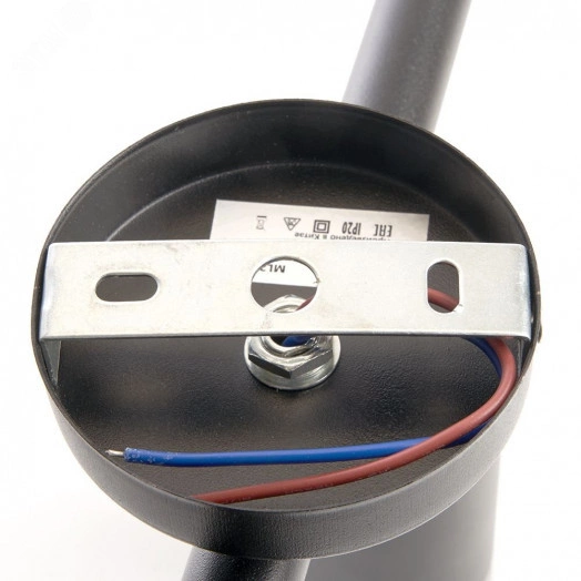 Светильник ДБО 2хGU10 без ламп наклонный черный