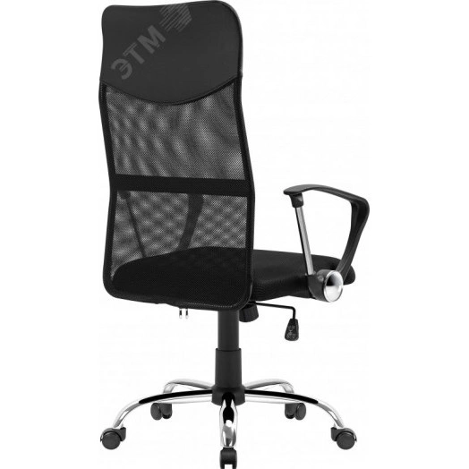 Кресло офисное ATX черное, сетка, хромированная крестовина