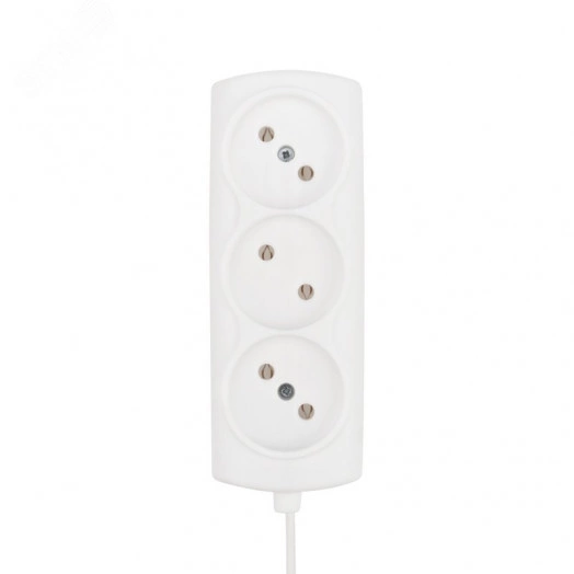 Удлинитель PROconnect STANDARD 3 гнезда, 1.5 м, 2х0.75 мм, б/з, белый