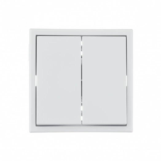 ARTGALLERY 2-клавишный выключатель, сх.5, 10АХ, механизм, белый