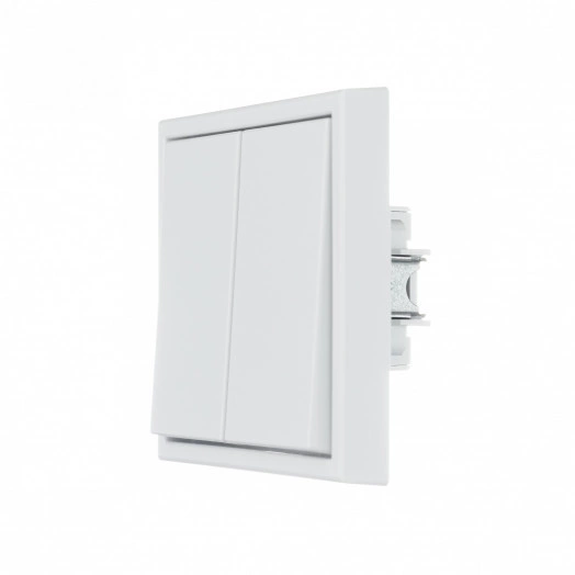 ARTGALLERY 2-клавишный выключатель, сх.5, 10АХ, механизм, белый