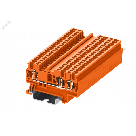 Клемма TC 1-2 пружинная, сечение 1,5 мм. кв., оранжевая