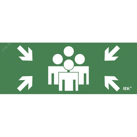 Этикетка самоклеящаяся 240х90мм ''Место сбора'' IEK