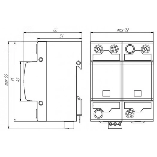 К2Р СВ30-230 1+1 С - устройство защитное