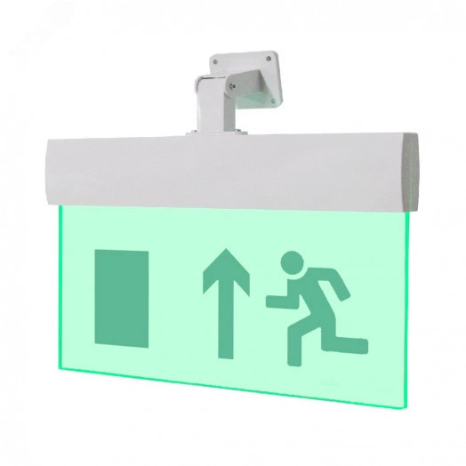 Оповещатель световой М-24-УЛЬТРА Человек влево стрелка вверх в дверь (подвесное крепление)