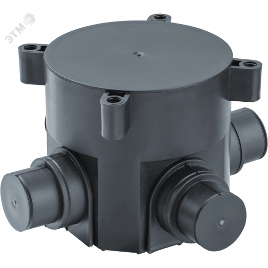 Коробка NSS-IB-SW-70-72-4-BL установочная для монолитного строительства черная d70х72