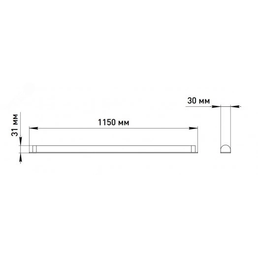 Светильник светодиодный линейный SPO-501-M-4K-18 T8 1200мм 18Вт 4000К матовый ЭРА