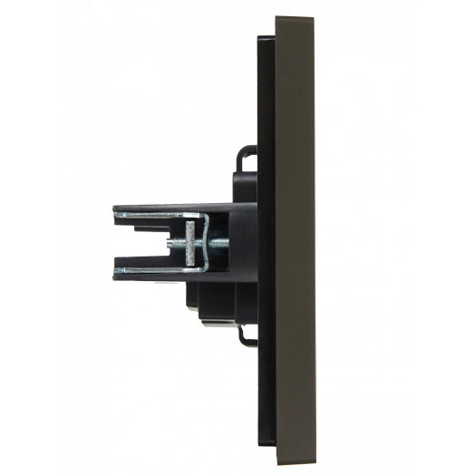 FORTE&PIANO Розетка 1-местная без заземления без защитных шторок винтовое крепление 10А FP318 серый IEK