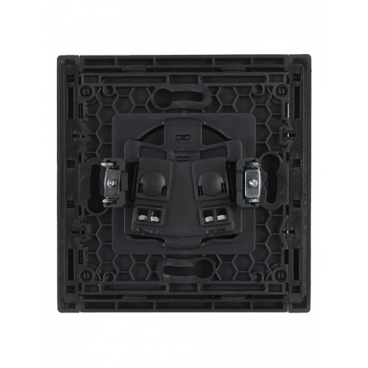 FORTE&PIANO Розетка 1-местная без заземления без защитных шторок винтовое крепление 10А FP318 серый IEK