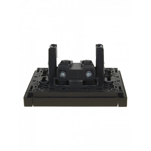 FORTE&PIANO Розетка 1-местная без заземления без защитных шторок винтовое крепление 10А FP318 серый IEK