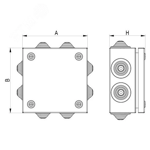 Зажим для подключения гибкой шины 80x32