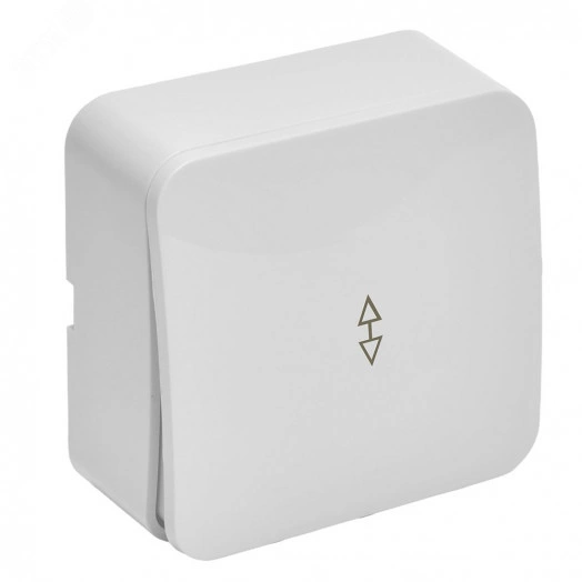 Переключатель 1-клавишный 250В 10А серия София белый STEKKER