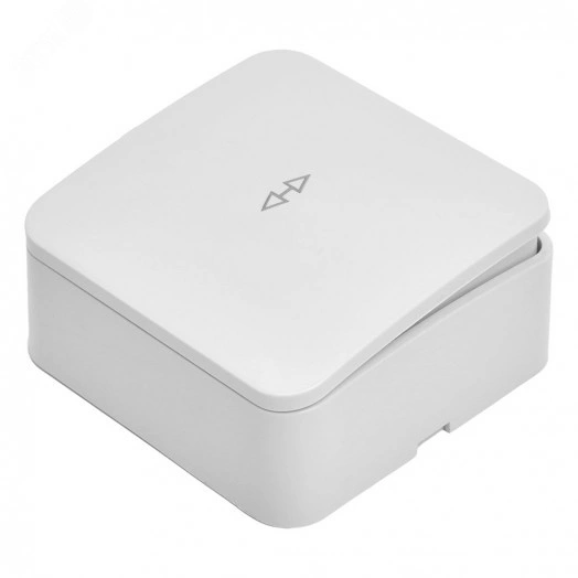 Переключатель 1-клавишный 250В 10А серия София белый STEKKER