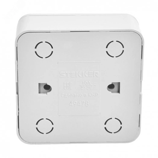Переключатель 1-клавишный 250В 10А серия София белый STEKKER